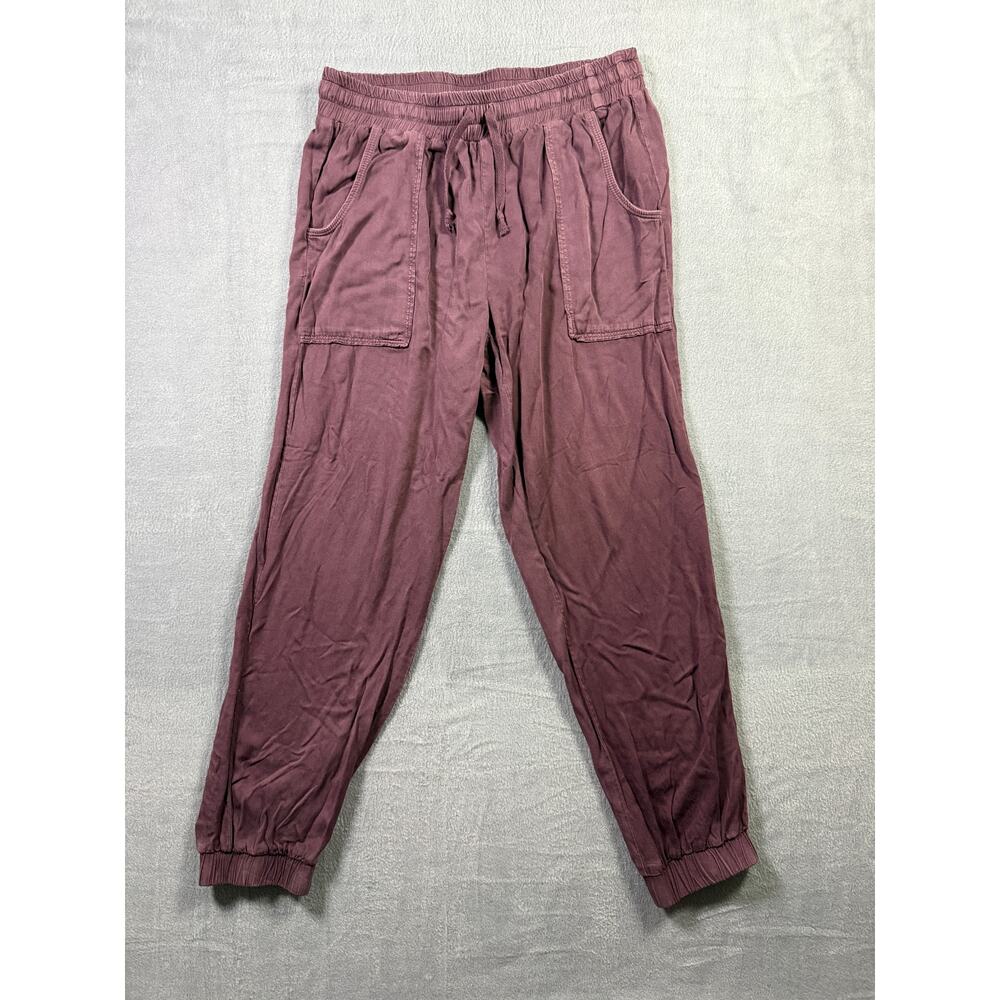 American Eagle 100% Viscose Bamboo Lightweight Pants Joggers Size Small Purple
